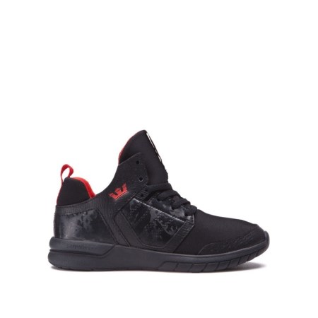 Supra Varsity Method Svart Høye Sneakers Barn [NO-9-I536]